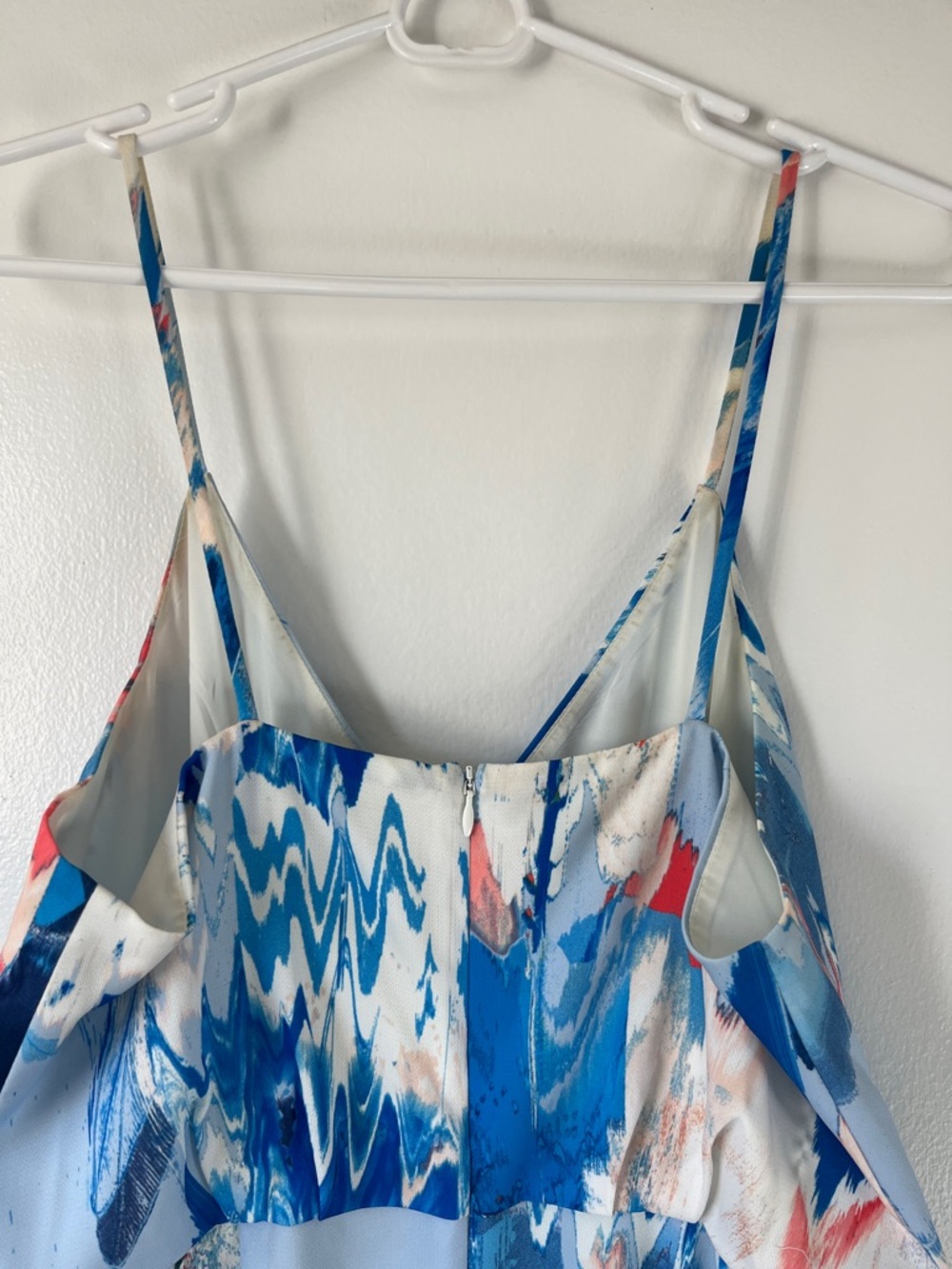 Nordstrom Blue Multi Print Midi Dress - Picture 4 of 4